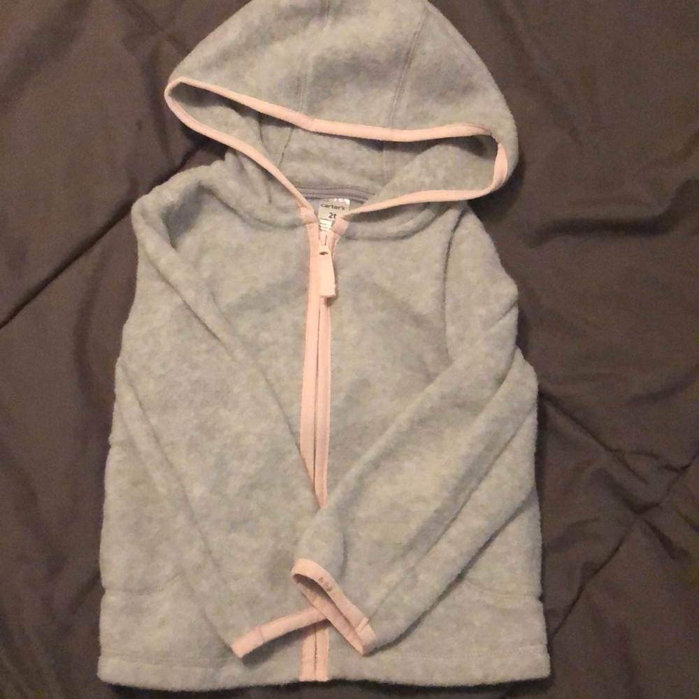 Carters Kids fleece full zip hoodie size 2T